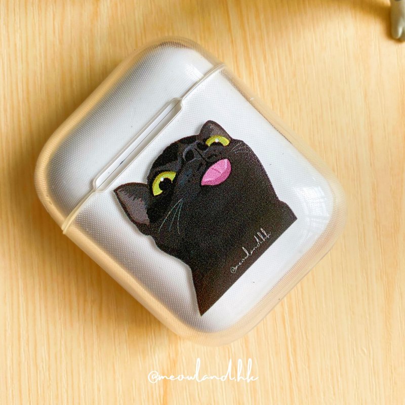 Meme cat earphone case D - ที่เก็บหูฟัง - พลาสติก หลากหลายสี