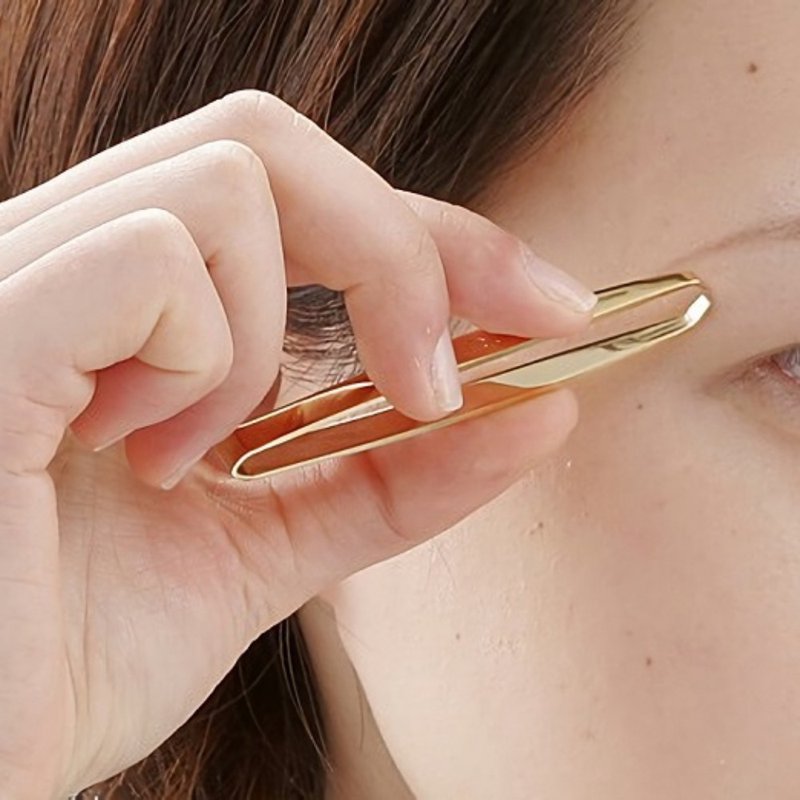 日本綠鐘PSG不銹鋼鍍金平式細口毛拔(PSG-041) - 其他 - 不鏽鋼 