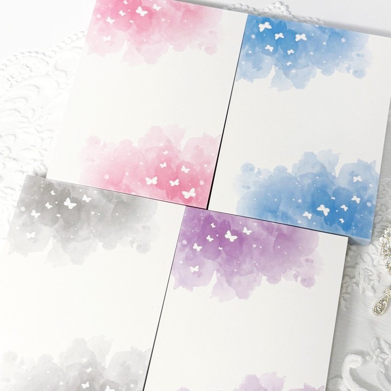 Watercolor Splash Memo Paper - 便條紙/便利貼 - 紙 多色