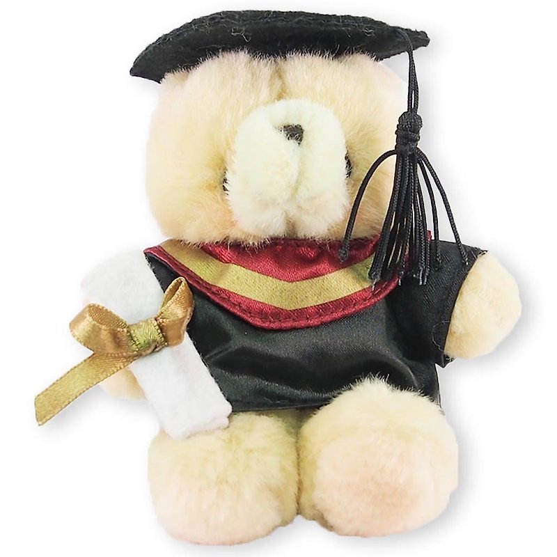 3.5"/Graduation Uniform Fluffy Bear [Hallmark-ForeverFriends Fluffy-Graduation Series] - Stuffed Dolls & Figurines - Other Materials Multicolor