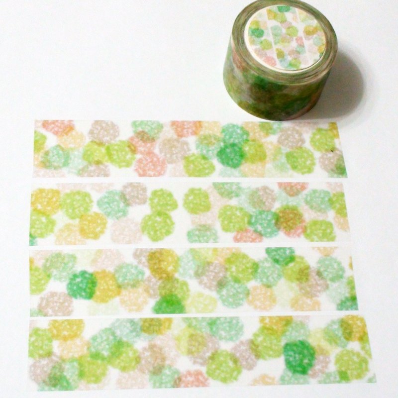 Masking Tape Five-coloured Maple Trees - Washi Tape - Paper 