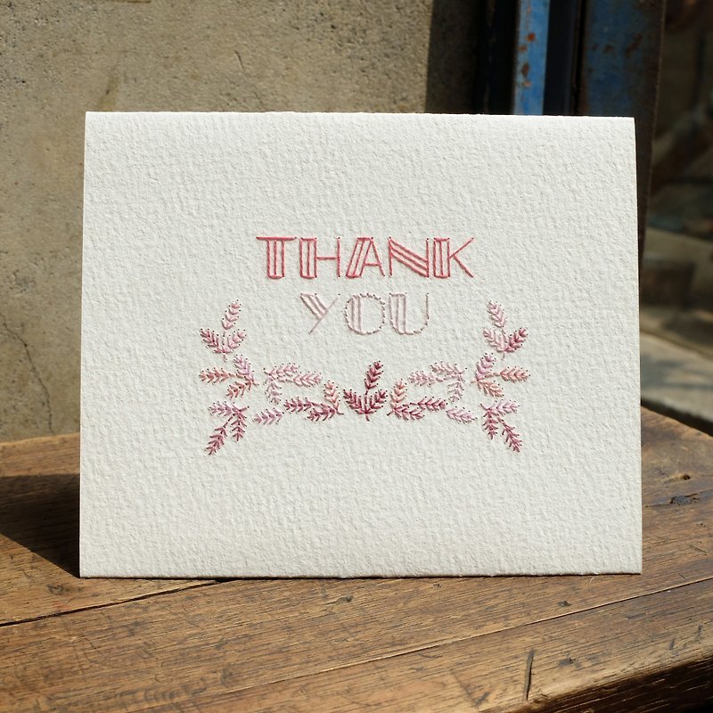 【Paper Embroidery Card】Thank You Card