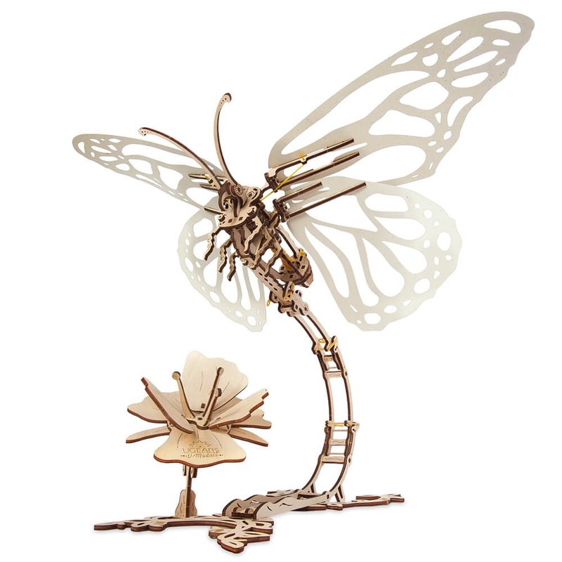 /Ugears/ 烏克蘭木製模型 蝴蝶 Butterfly - 科技小物 - 木頭 