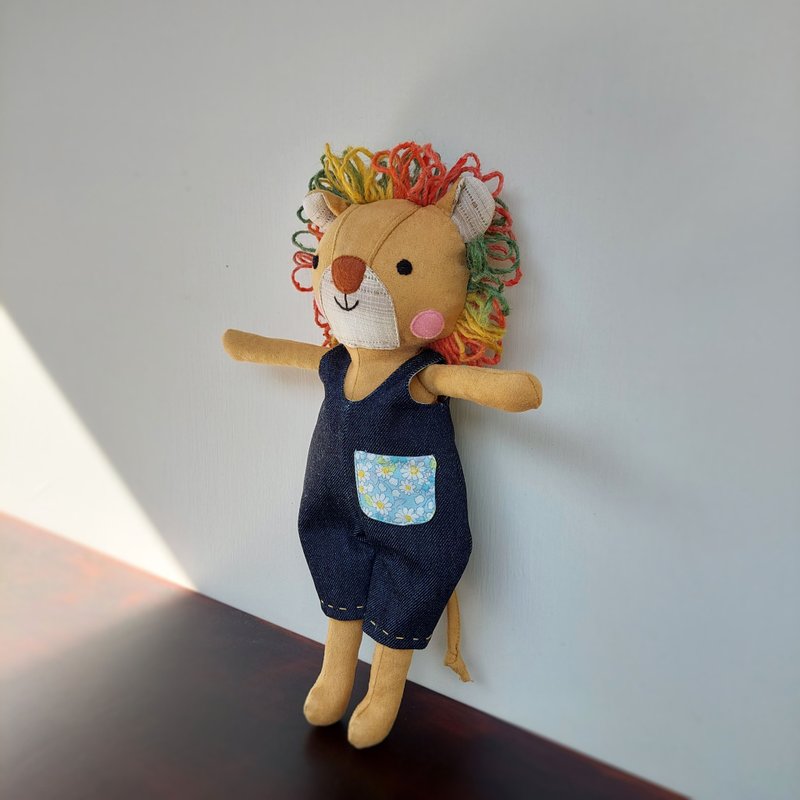 陪伴系列-小獅哥娃娃 - 公仔/玩偶 - 棉．麻 金色