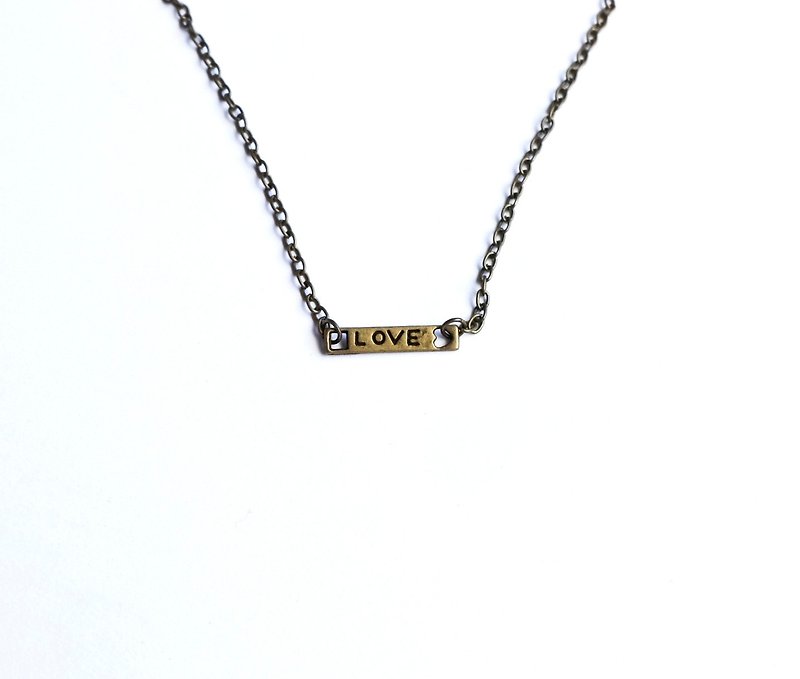 Promise Love Love Letter Necklace Bracelet - สร้อยข้อมือ - โลหะ ขาว