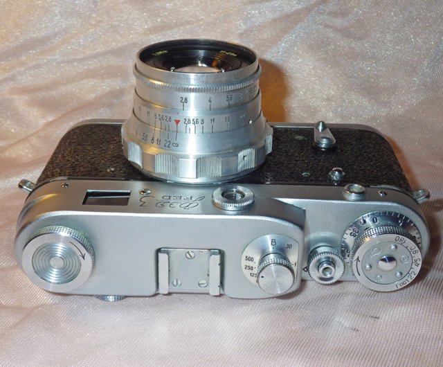 FED 3 レンジファインダーカメラ FED-3 レンジファインダー 35 mm フィルムカメラ、Industar-26m
