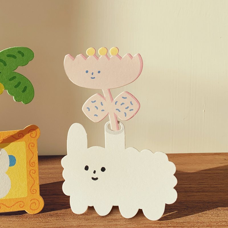 Fragrance Flower Set (Dog Cloud vase + 2 flowers) - น้ำหอม - กระดาษ หลากหลายสี