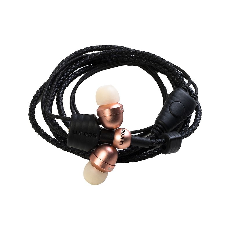 英國 Wraps【Core】時尚金屬系手環耳機 玫瑰金 - 耳機/藍牙耳機 - 其他金屬 粉紅色