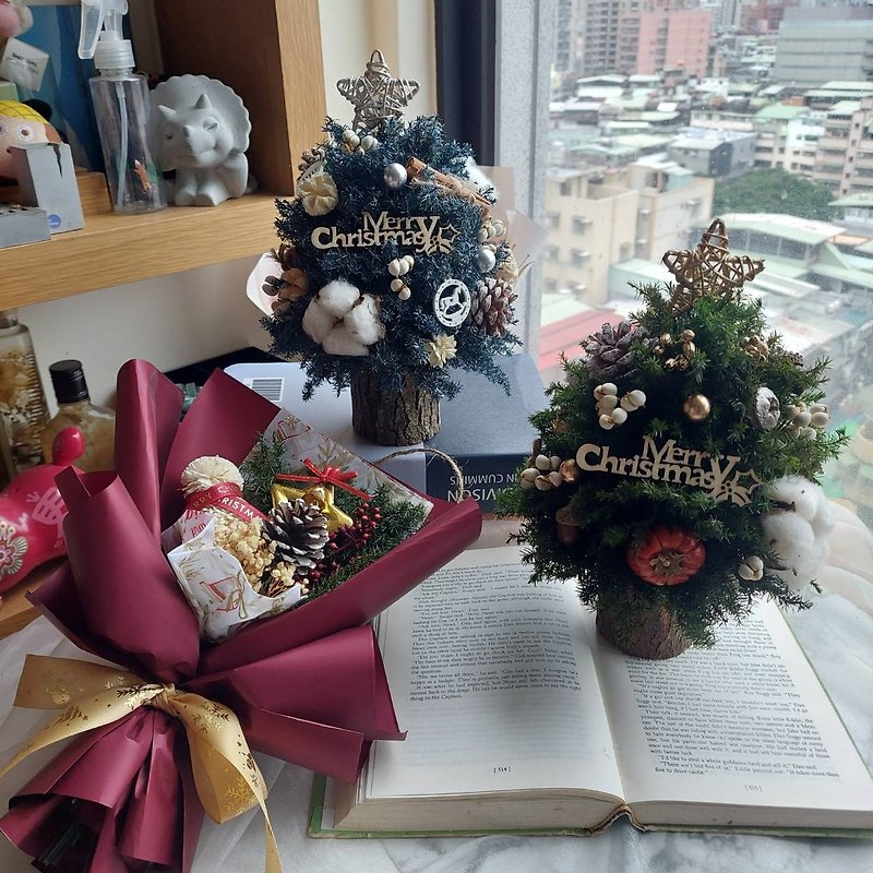 Nordic eternal cedar Christmas tree Christmas tree/Christmas handmade/Christmas wreath/handmade DIY - Dried Flowers & Bouquets - Plants & Flowers Green