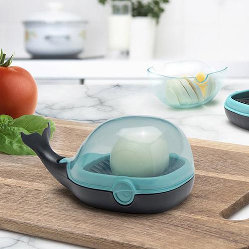 OTOTO 鯨魚-切蛋器 - 廚具 - 塑膠 藍色