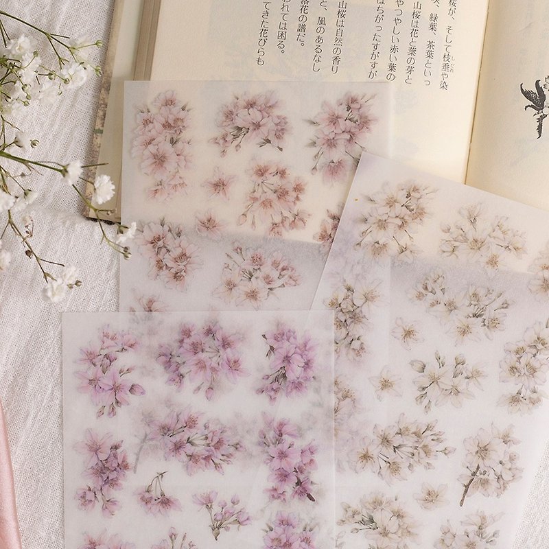 Cherry blossoms - Transfer Sticker - Stickers - Plastic 
