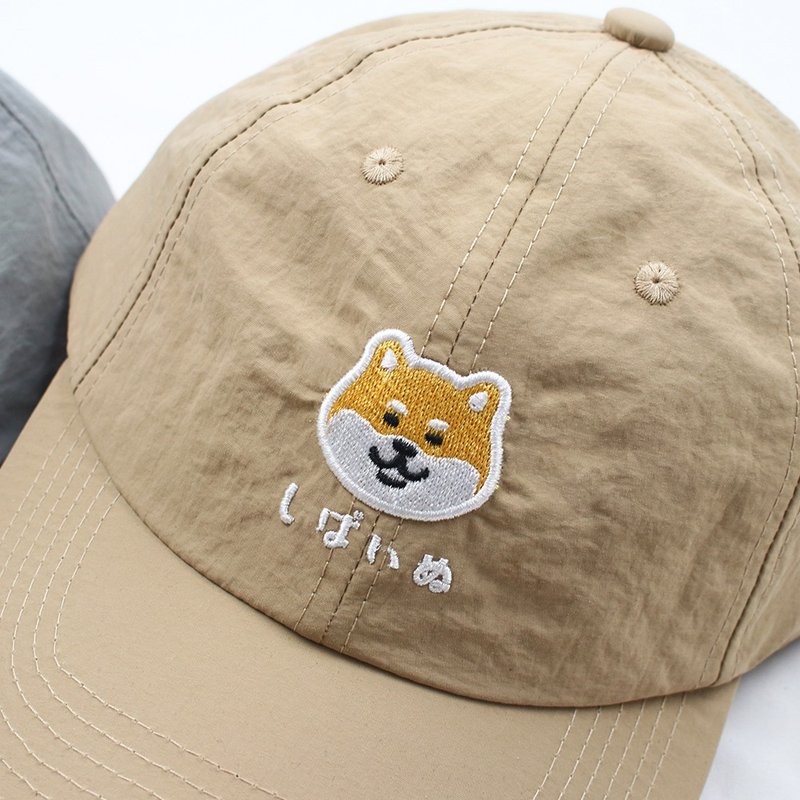 Shiba Yoshi series Shiba Inu lightweight nylon baseball cap Dad Caps old hat - Hats & Caps - Nylon Multicolor