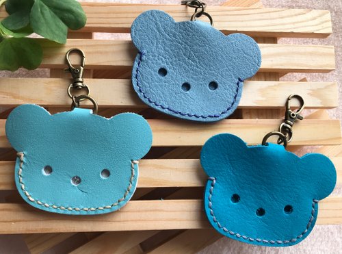 职人Hand-stitched leather bear key ring / W1-030 / finished product - Shop  mooleather Keychains - Pinkoi