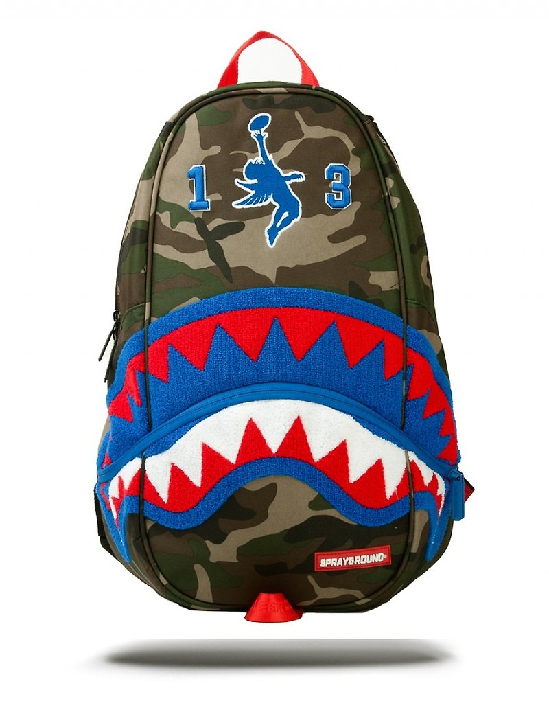 [SPRAYGROUND] DLXX series Odell Beckham Jr. Fly Man Camouflage Shark trend laptops Backpacks - กระเป๋าแล็ปท็อป - วัสดุอื่นๆ หลากหลายสี