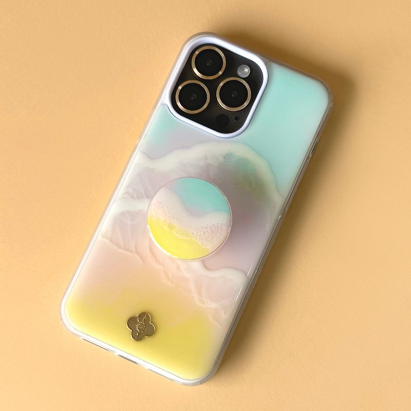 樹脂 手機殼/手機套 粉紅色 - iPhone Case UNDA Dream Ocean Waves Handmade Resin Phone Case