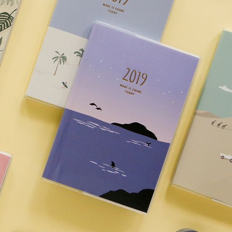 2019日常小品時效週誌-01 紫色海洋,E2D16678 - 筆記簿/手帳 - 紙 紫色