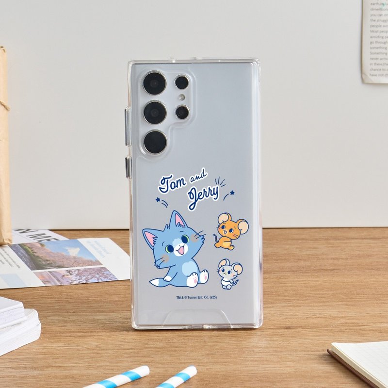 湯姆貓與傑利鼠GOKKO-仰望天空防摔透明SAMSUNG手機殼 - 手機殼/手機套 - 塑膠 多色