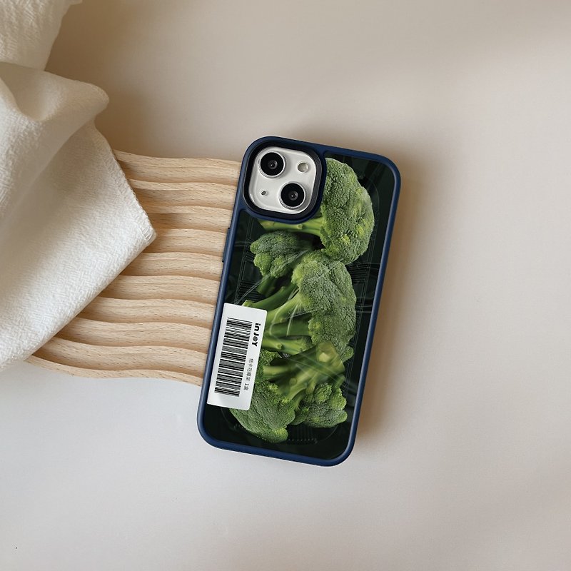 iPhone 15/14/13/12,Low-Cal Cauliflower,Customized barcode, anti-drop iPhone case - เคส/ซองมือถือ - พลาสติก หลากหลายสี
