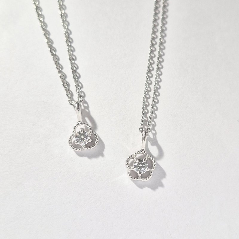 【比法一生】純銀墜子-花序詩  925純銀手作銀飾 - 項鍊 - 銀 銀色