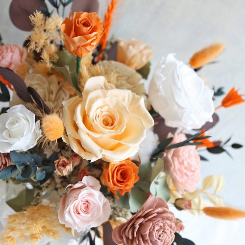 NO10 dry flower + immortal flower bouquet / bridal bouquet / bridal bouquet  / wedding small things / wedding bouquet - Shop KEYURA GARDEN Dried Flowers  & Bouquets - Pinkoi