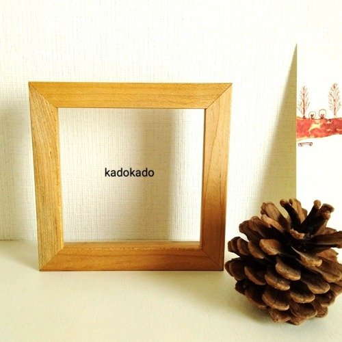 naokamimura-i Pinkoi 代購 - 楓木/方形 100mm 方形/相框 *接受客製化生產