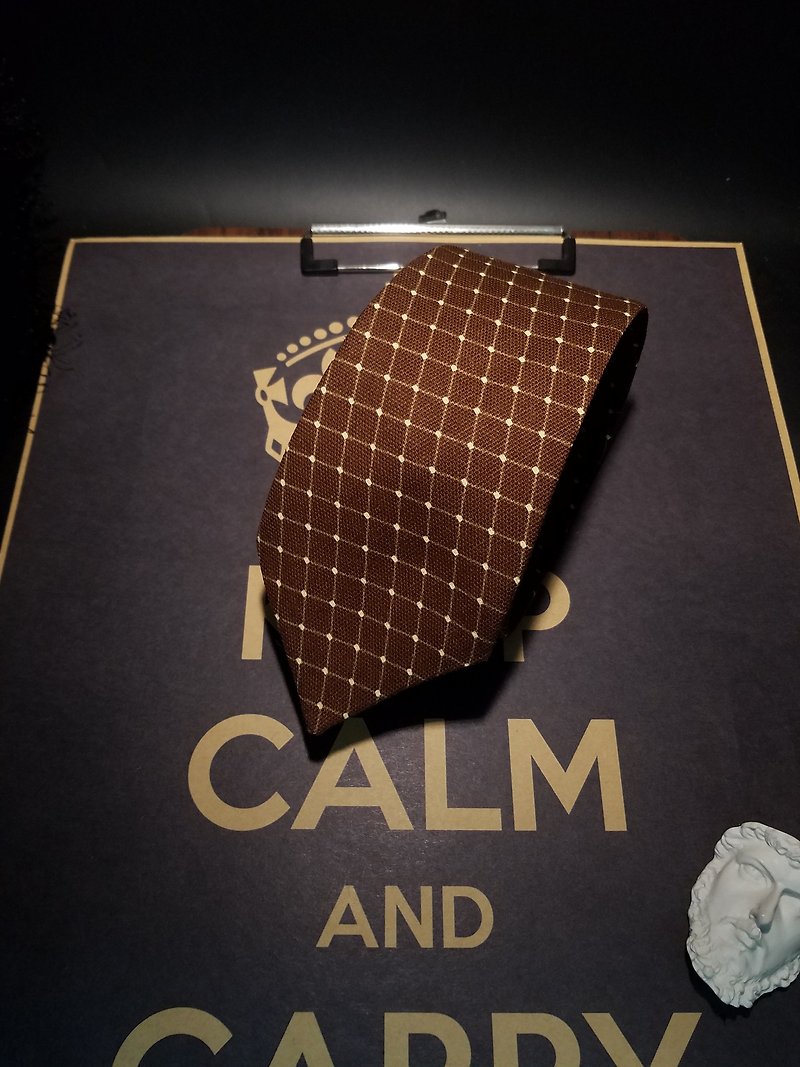 Deep Khaki tie, gentlemanly business suit tie - Ties & Tie Clips - Cotton & Hemp Khaki