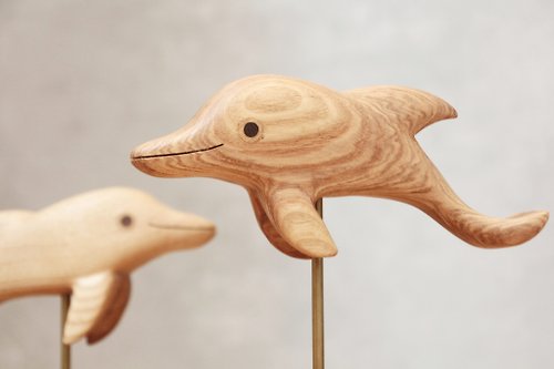 老木魚 木頭魚-小海豚 wooden fish