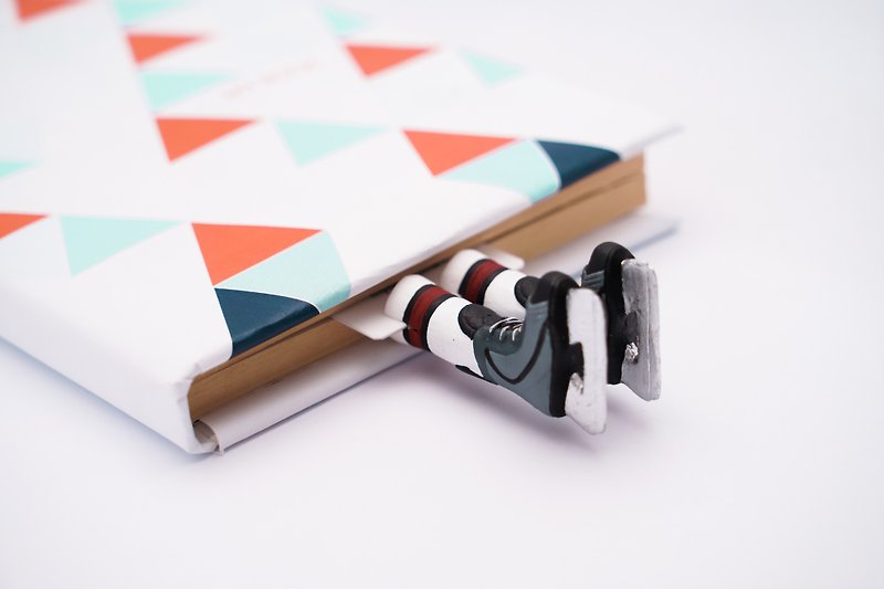 Ice skater bookmark - 書籤 - 塑膠 多色
