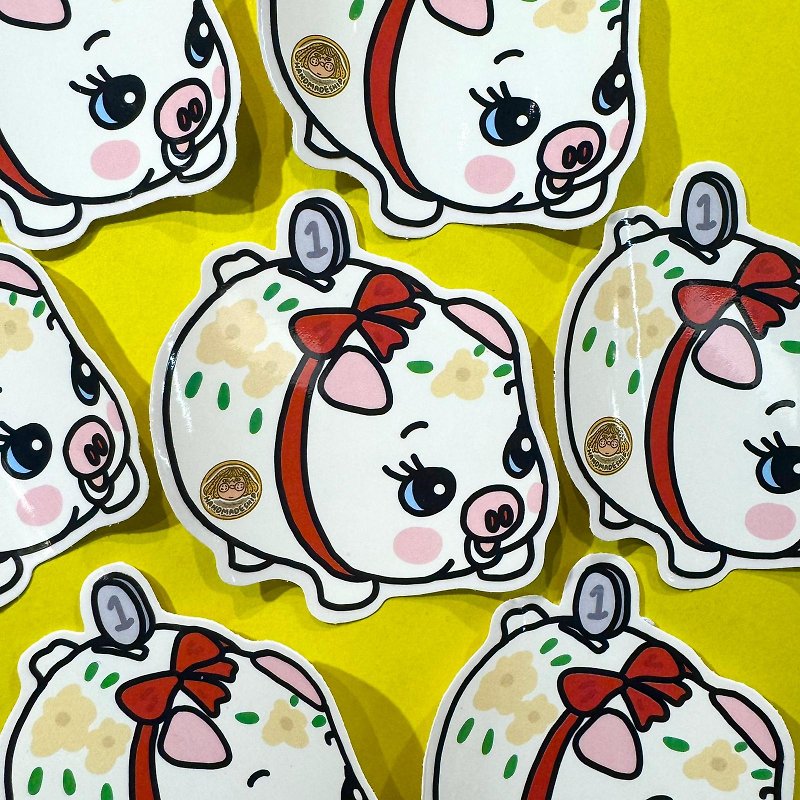 Luggage/Computer Stickers - Piggy - Stickers - Plastic 