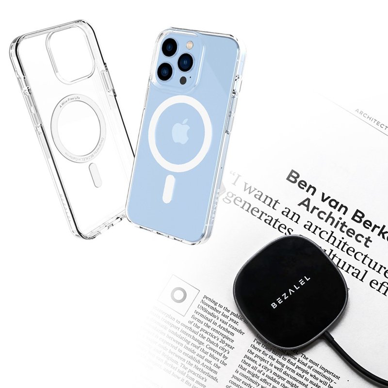 Futura S MagSafe 磁吸無線快充充電盤+i13 手機殼 - 手機殼/手機套 - 其他材質 