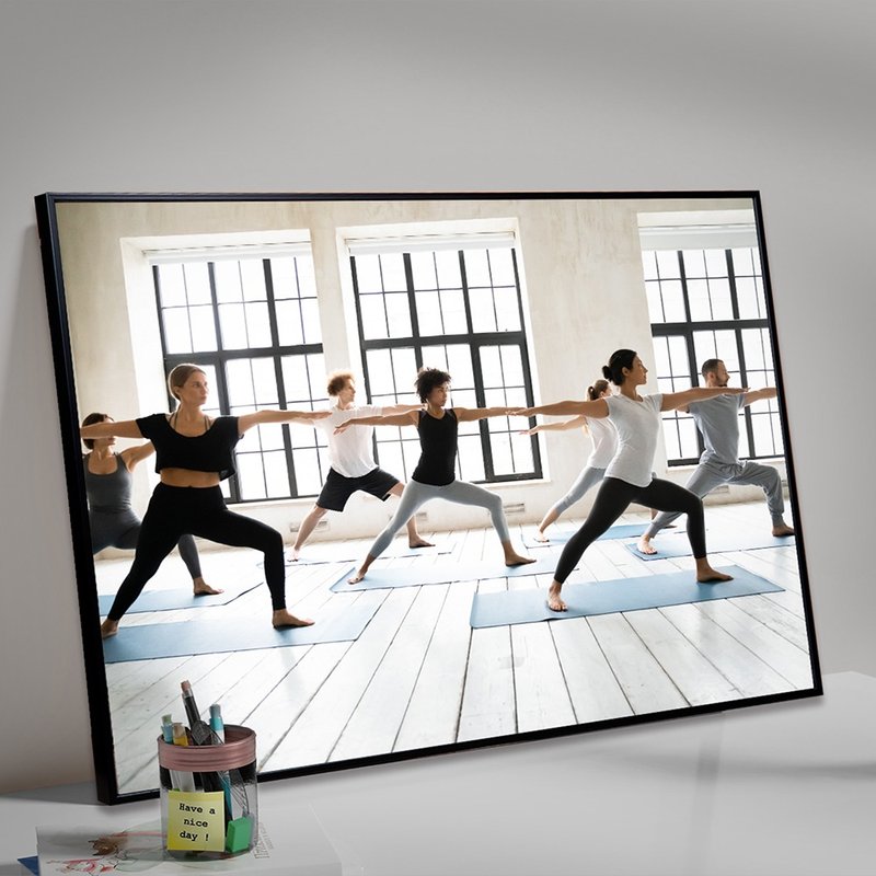 Dance Rhythm Yoga/ Hanging Picture Frameless Picture Frame Decorative Picture Gift Store Opening Gift - Picture Frames - Cotton & Hemp 