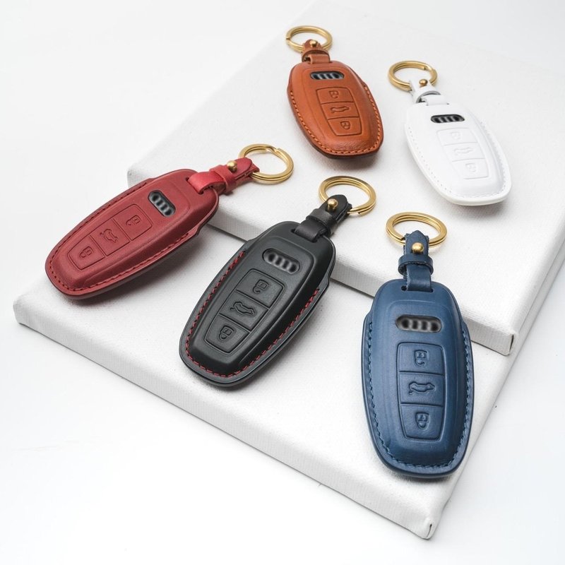 AUDI 奧迪 A1 A3 A4 A5 A8 Q2 Q3 Q5 Q7 RS7 鑰匙圈 鑰匙皮套 - 鑰匙圈/鑰匙包 - 真皮 