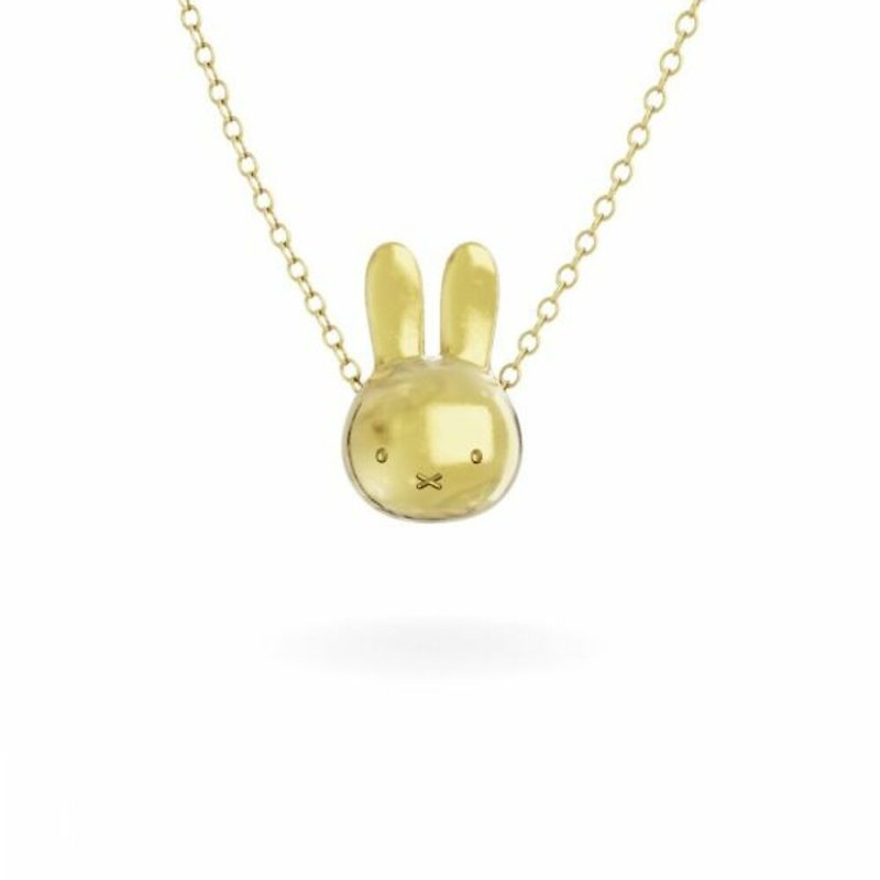 18CT GOLD VERMEIL Miffy HEAD NECKLACE 3 Sizes