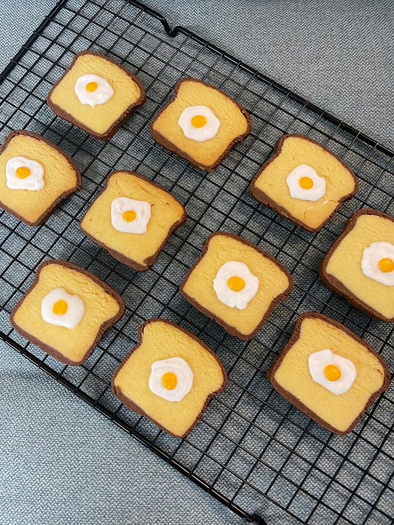 Poached Egg Toast Cookies/Handmade Dessert Ingredients Pack - อาหาร/วัตถุดิบ - วัสดุอื่นๆ สีเหลือง