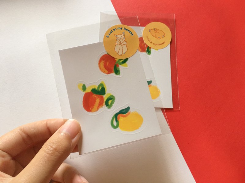 Little Sticker Set 04 – Fruity - สติกเกอร์ - กระดาษ สีแดง