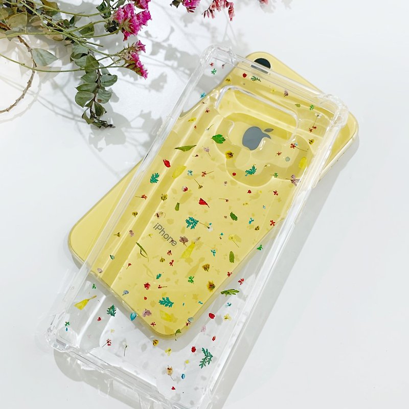 Starry Dream Real Flower Phone Case - เคส/ซองมือถือ - ซิลิคอน หลากหลายสี