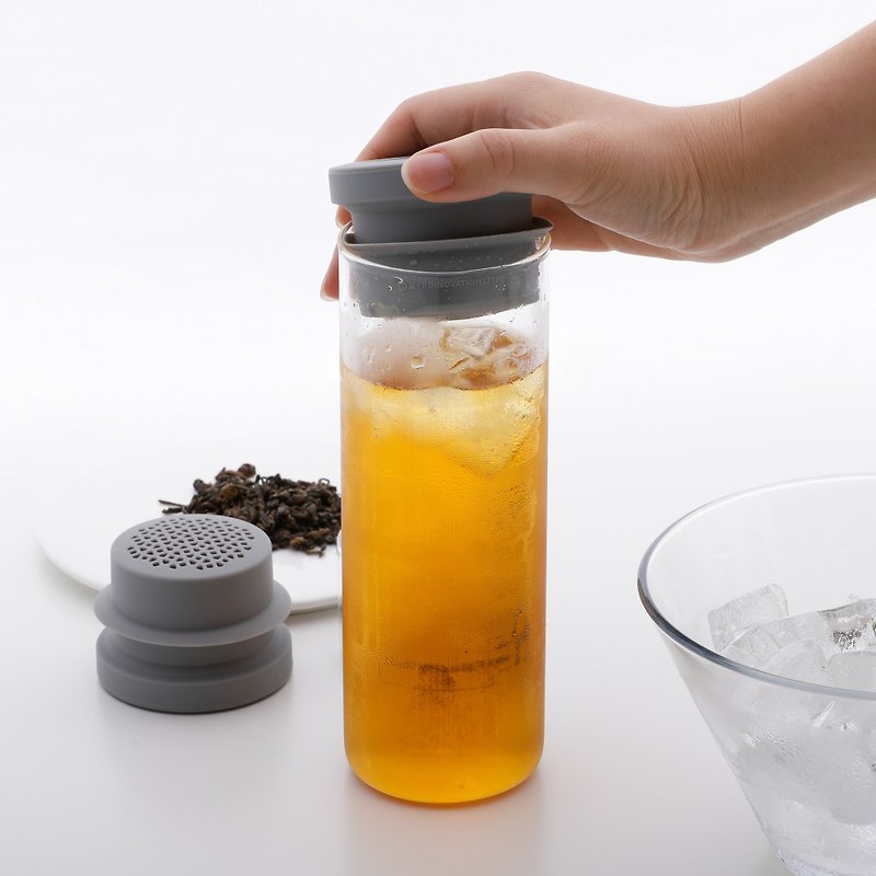 【AIR-PRESSURE LOCK】TUBO. tea bottle for cold brew - ถ้วย - แก้ว สีใส