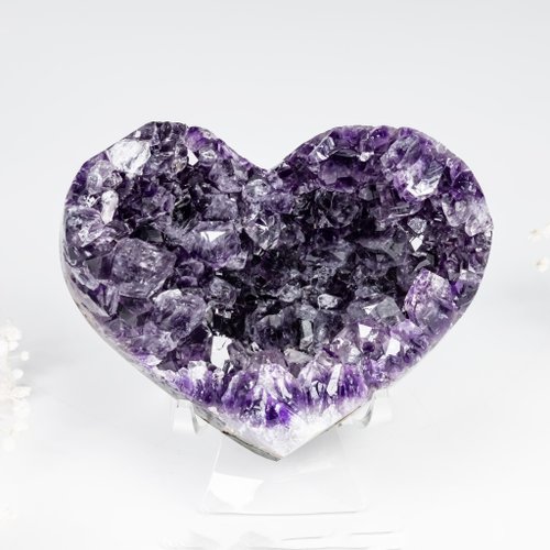 石之王 King Stones - 水晶天然石飾品、原礦 ESP 烏拉圭紫晶愛心 1820576 開運小物紫水晶 小資族輕鬆入