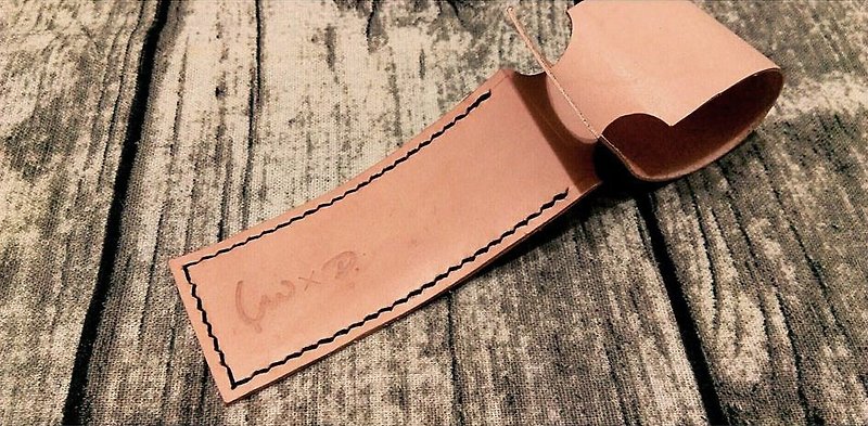 Liberty / Luggage tag as simple as freedom - English name can be added for free - Luggage Tags - Genuine Leather Brown