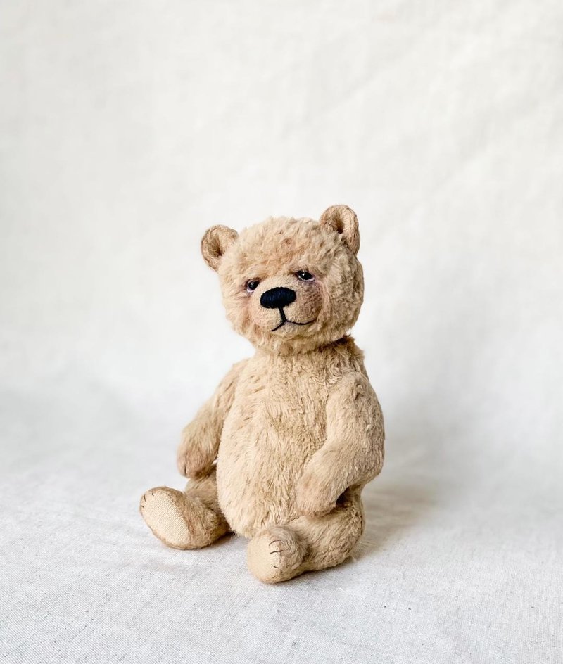 Teddy bear Hugo - ตุ๊กตา - วัสดุอื่นๆ สีนำ้ตาล