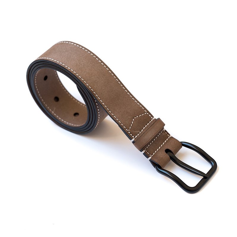 Leather handmade custom belt belt for men and women - เข็มขัด - หนังแท้ หลากหลายสี