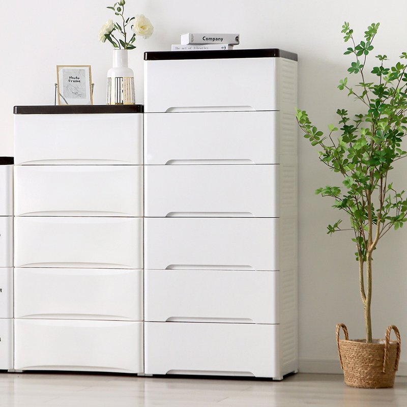 Yeya 58-sided wide fashionable simple style six-layer drawer storage cabinet-DIY - กล่องเก็บของ - พลาสติก ขาว