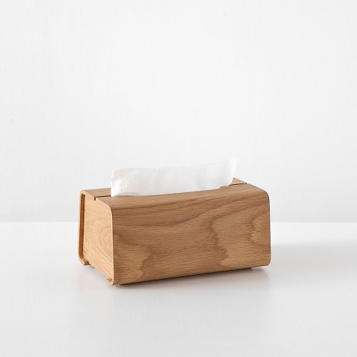 META Design Tetrad 手工木製面紙盒 L | 白橡木