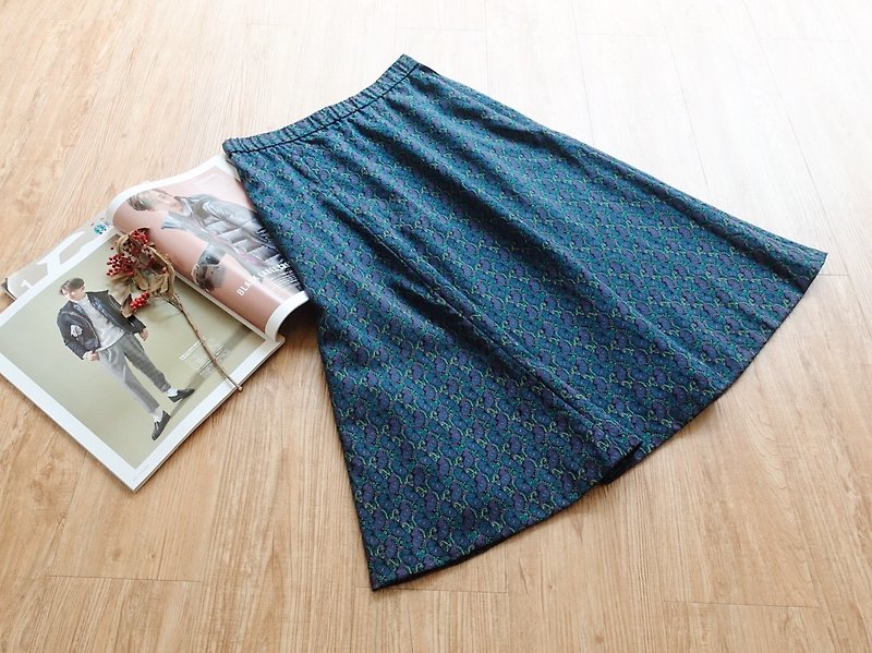 Vintage under / skirt no.121 tk - Skirts - Polyester Multicolor