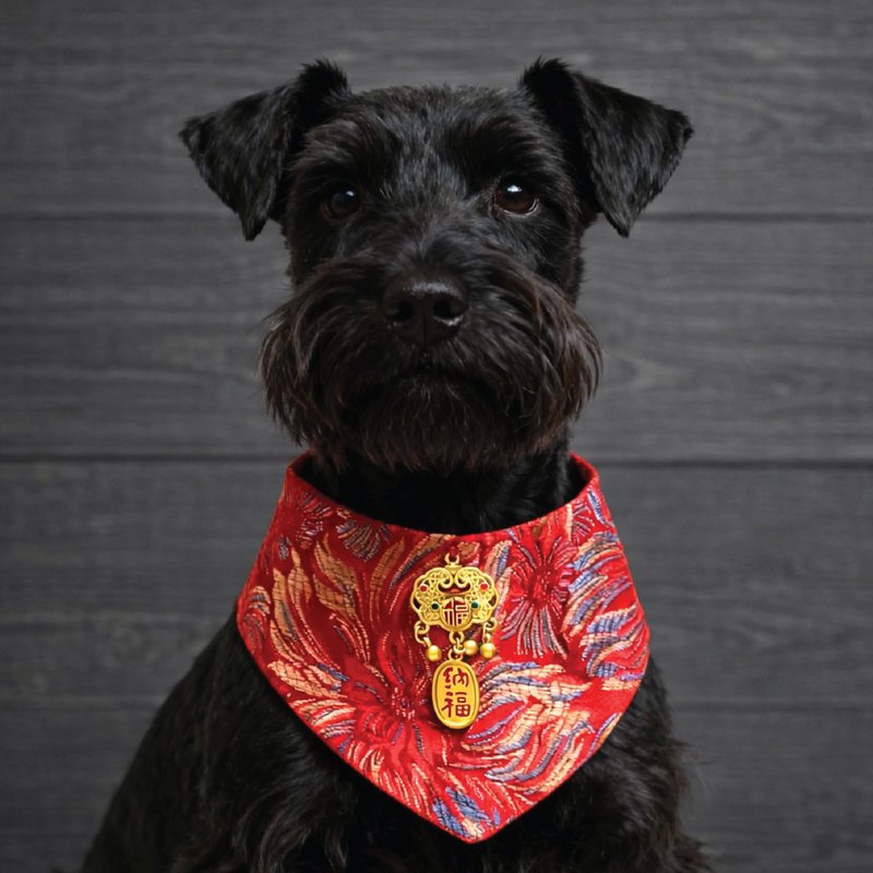 TTP 招福招財スカーフ (幸運降臨シリーズ) - 洋服・帽子 - その他の素材 レッド