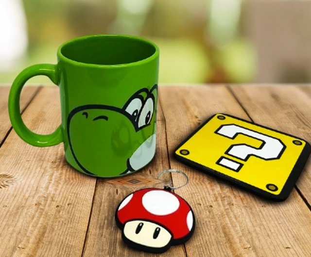 Perfect Gift】Super Mario Yoshi 3-in-1 Mug, Coaster & Keychain Gift Set -  Shop Pyramid Branded Zone Cups - Pinkoi