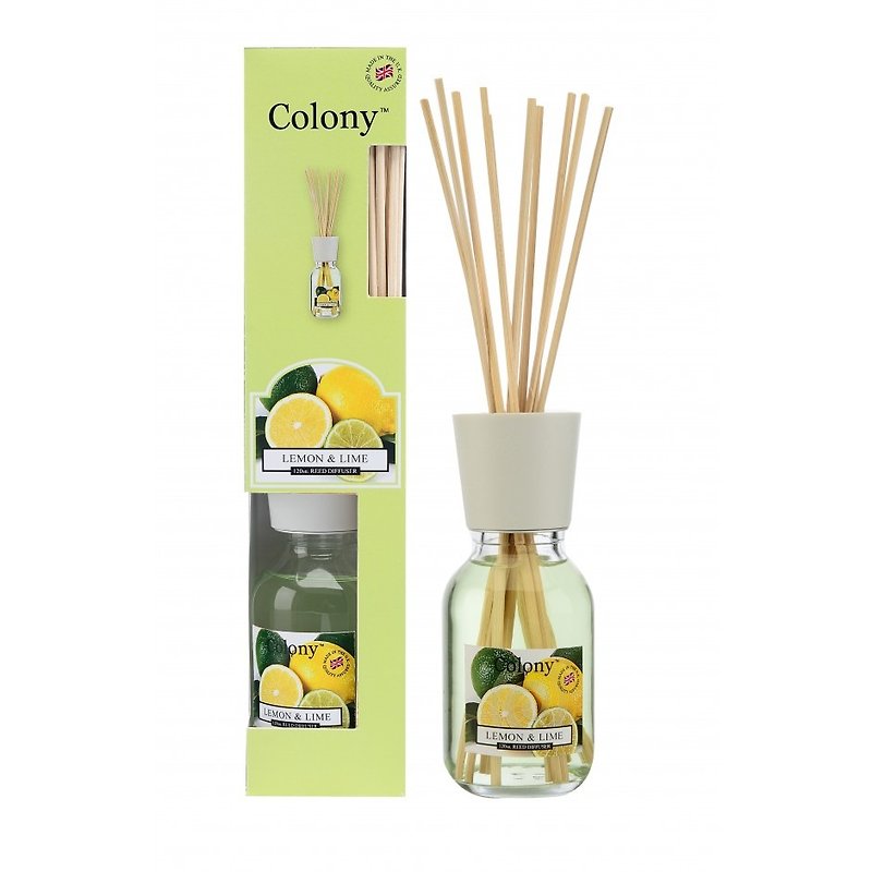 [Wax Lyrical] British Fragrance Colony Series-Lemon and Lime 120ml - Fragrances - Glass Yellow
