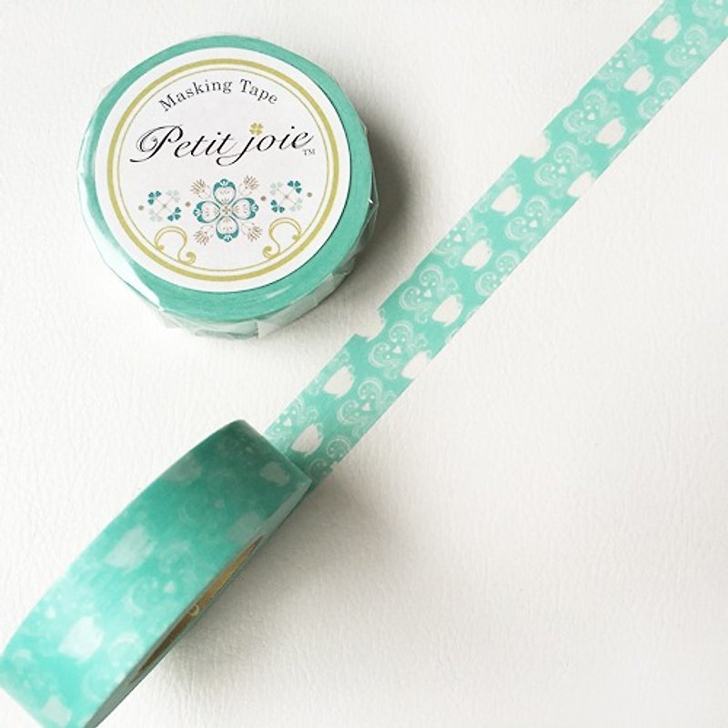 NICHIBAN Petit Joie Masking Tape and paper tape [mellow coffee (PJMT-15S027)] - Washi Tape - Paper Green