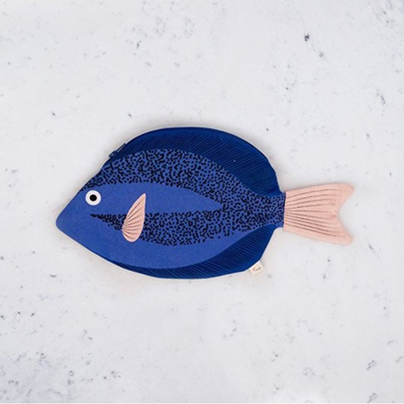 オーストラリアSu金魚収納袋|ドンフィッシャー - ポーチ - コットン・麻 ブルー