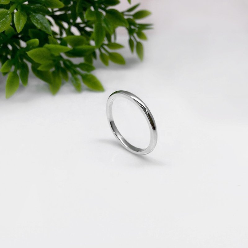 Classic Elegant Silver Ring - แหวนทั่วไป - เงินแท้ สีเงิน